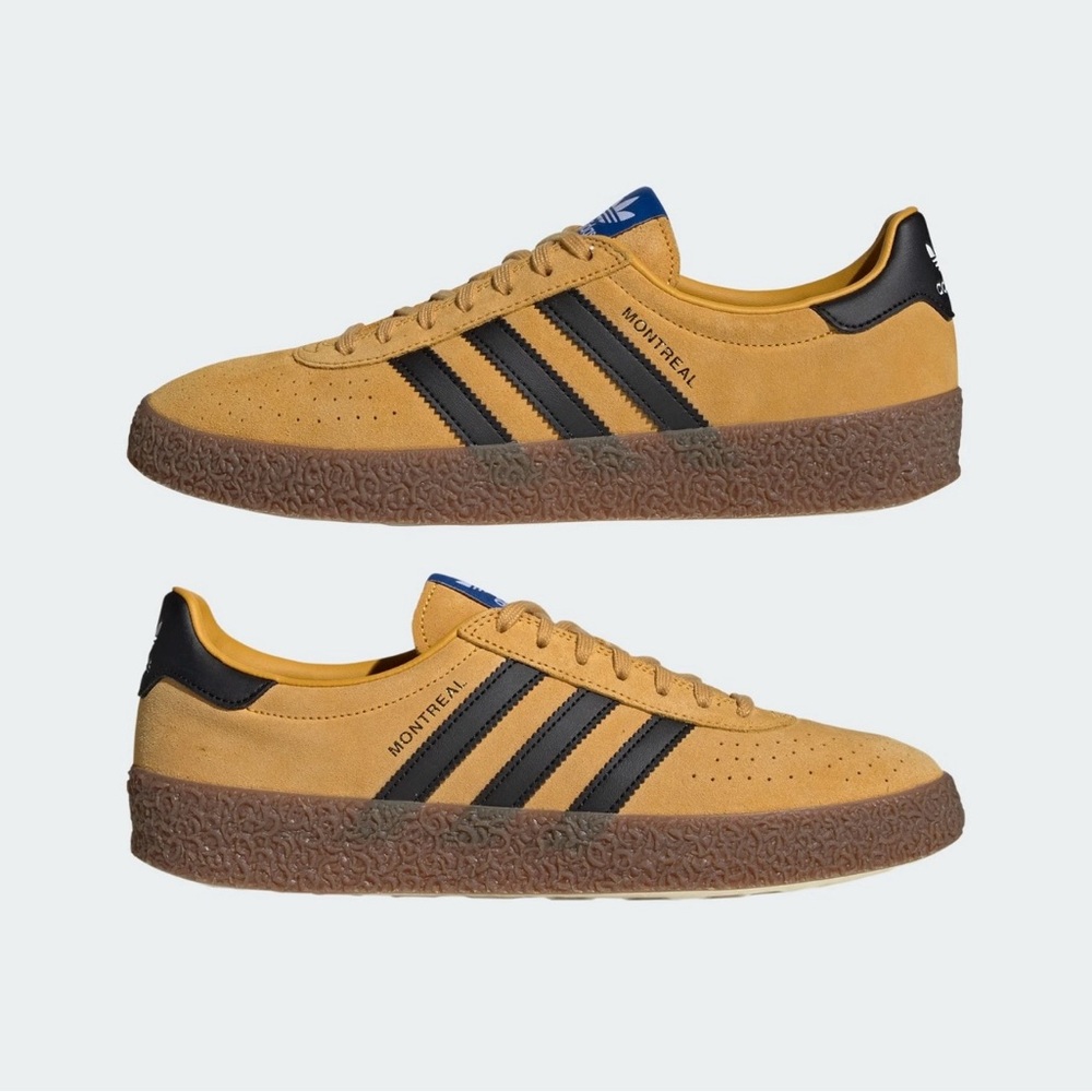 Adidas Montreal Mustard and Black Sneakers - NWT with a box